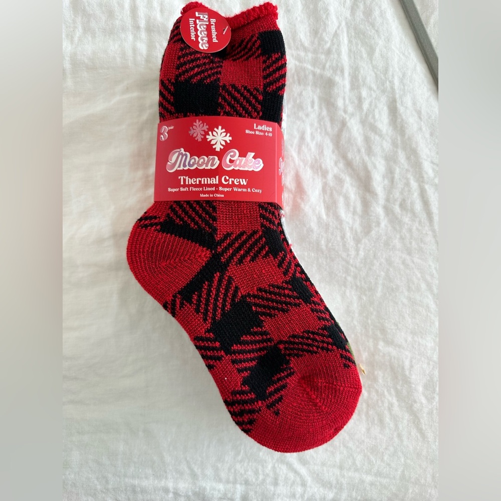 NWT Fleece-Lined Thermal Socks (Set of 3) for sale!